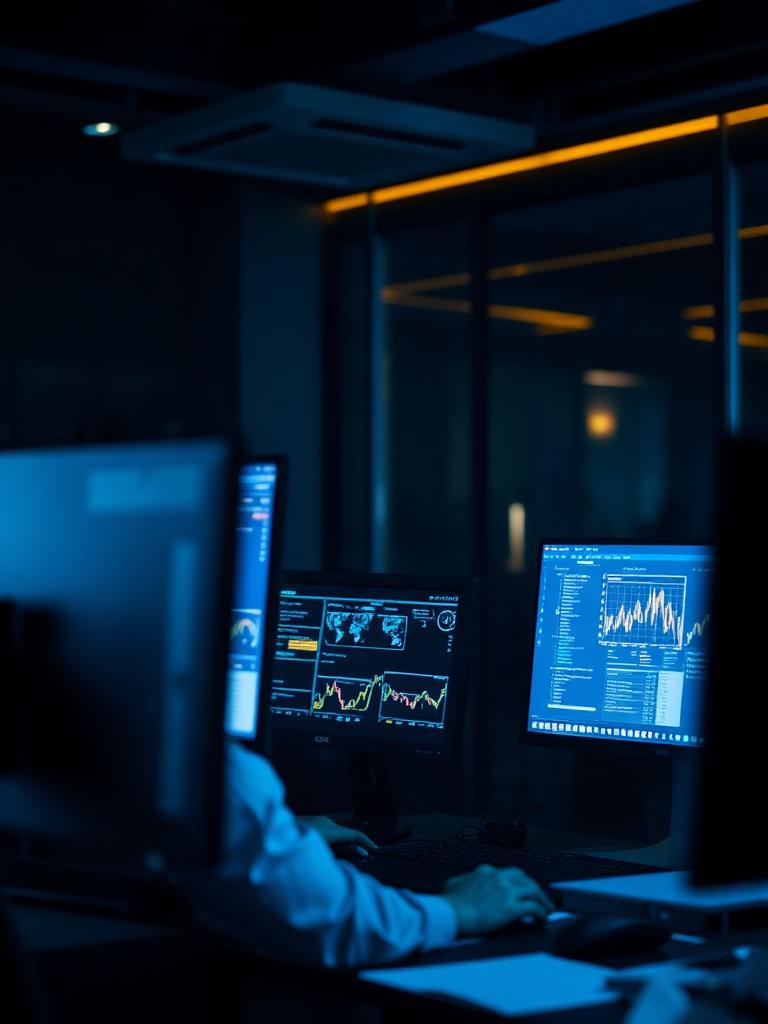 Financial crime investigator at work